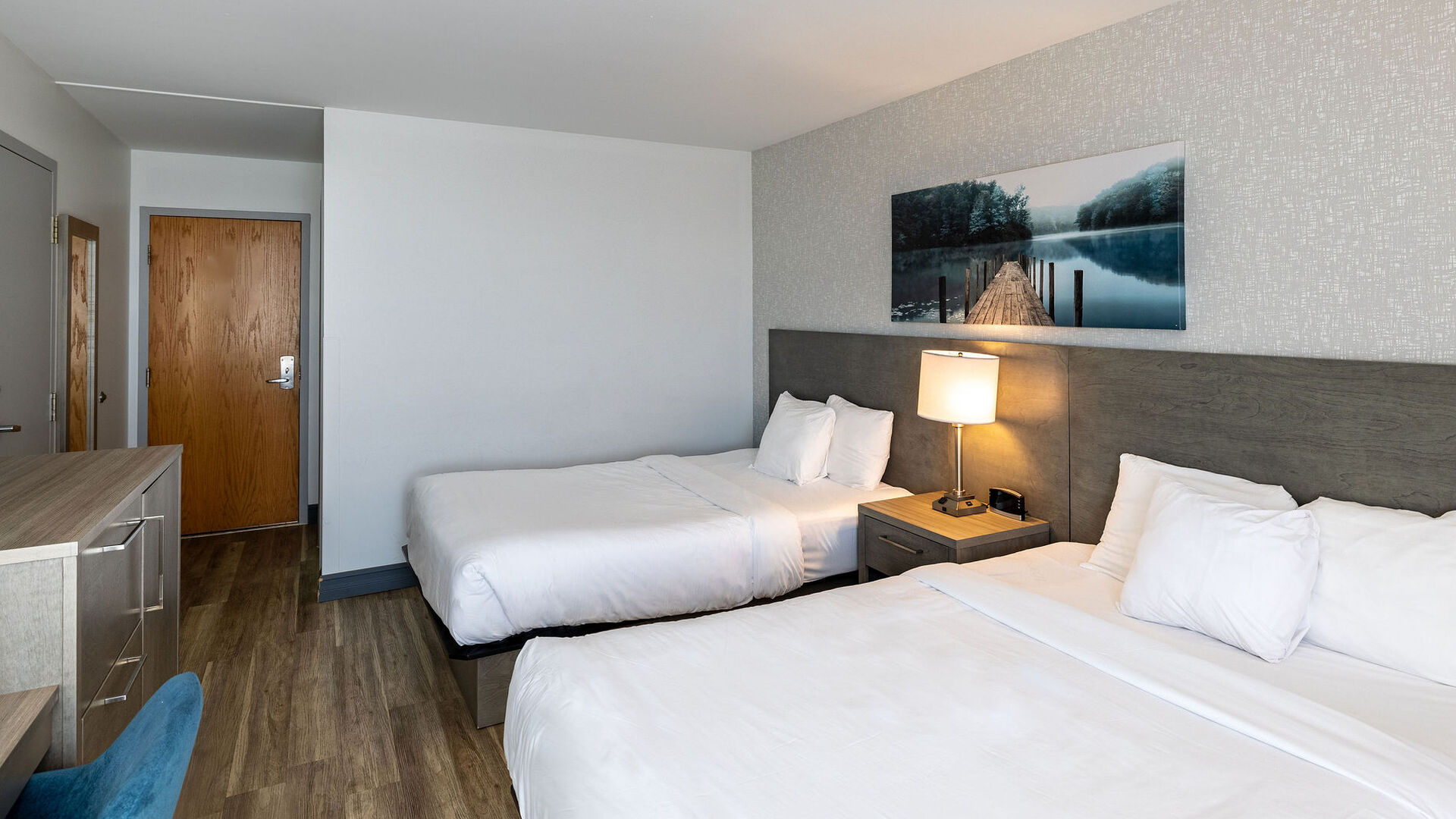 Room with 2 Queen Beds and Exterior Door